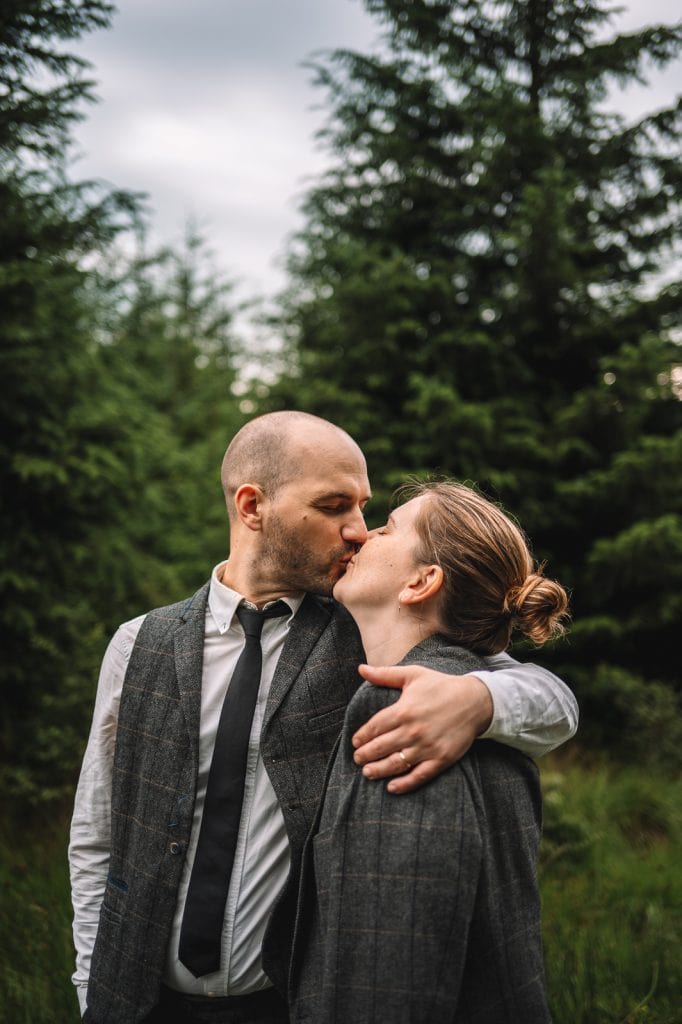 scotland loch drunkie forest elopement photoshoot with kat and douglas