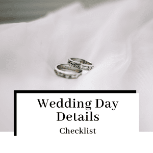 wedding day details checklist featured
