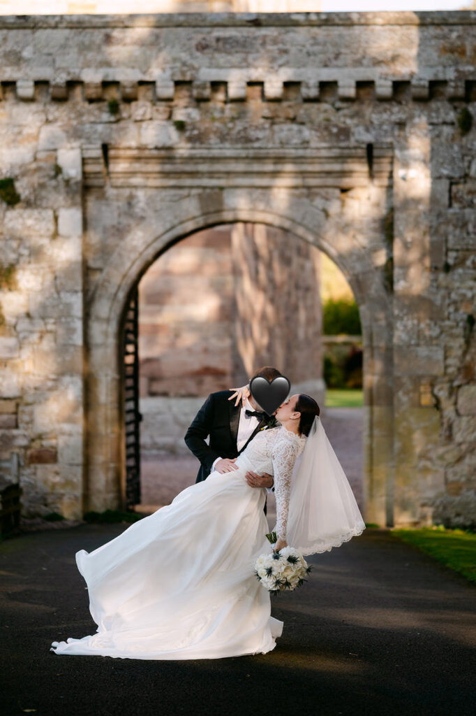 Melanie and David borthwick castle wedding