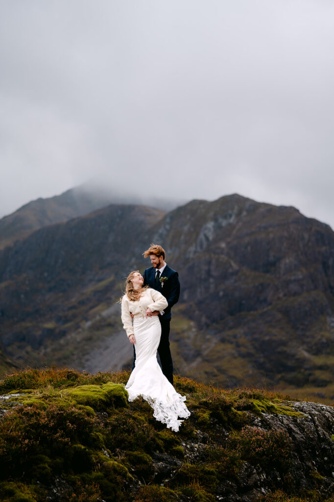 anne marie and connor Glencoe elopement Ralston Cairn / The Study