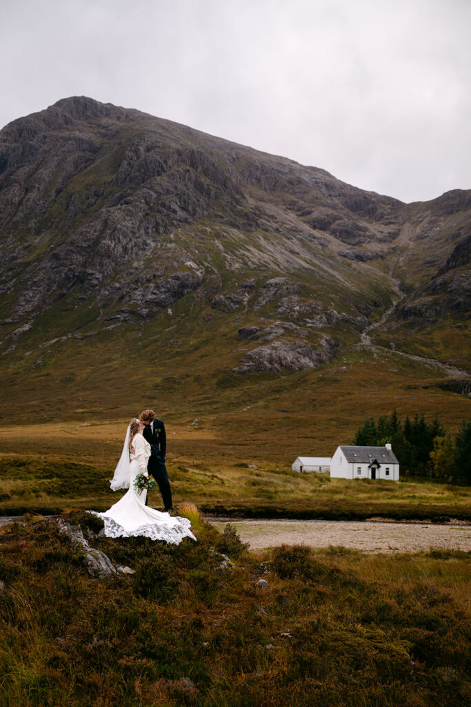 anne marie and connor Glencoe elopement Wee White Cottage
