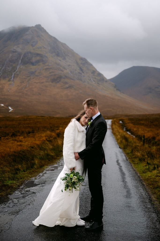 Phoebe and Brad glencoe Glen Etive