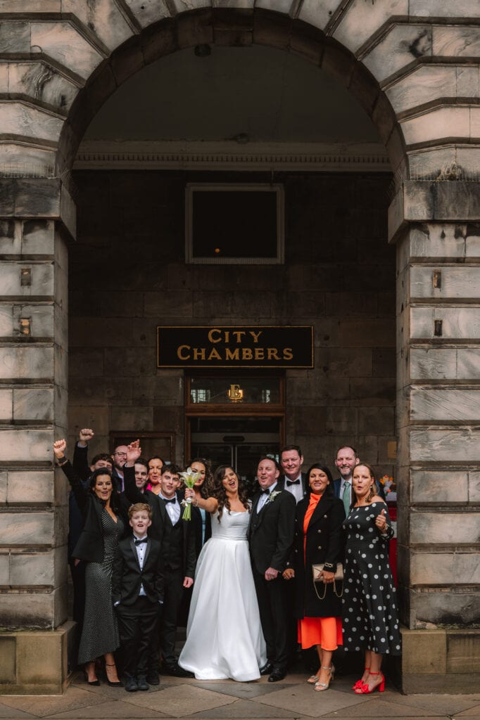 edyta and brian edinburgh city chambers registry office wedding