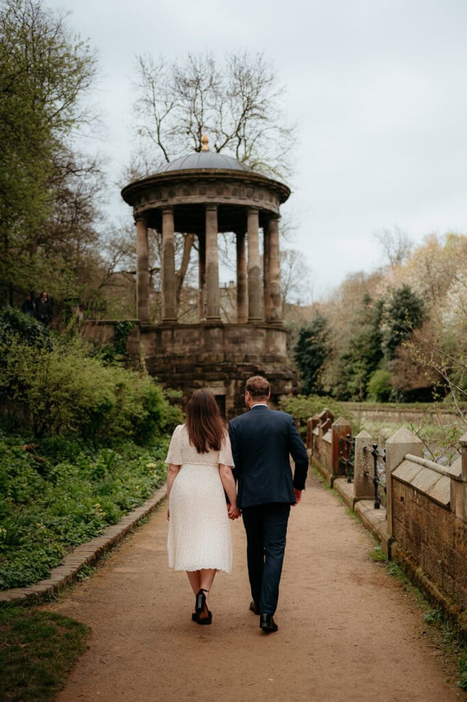 alyssa and james edinburgh elopement water of leith
