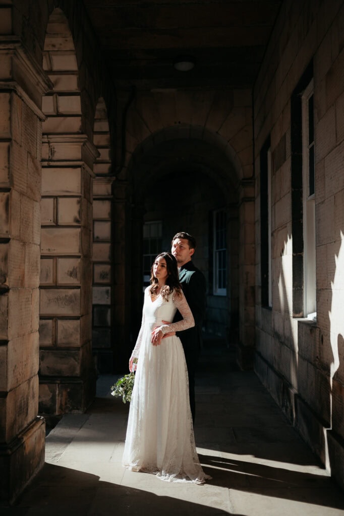 ashley and mark edinburgh elopement photographer st giles royal mile