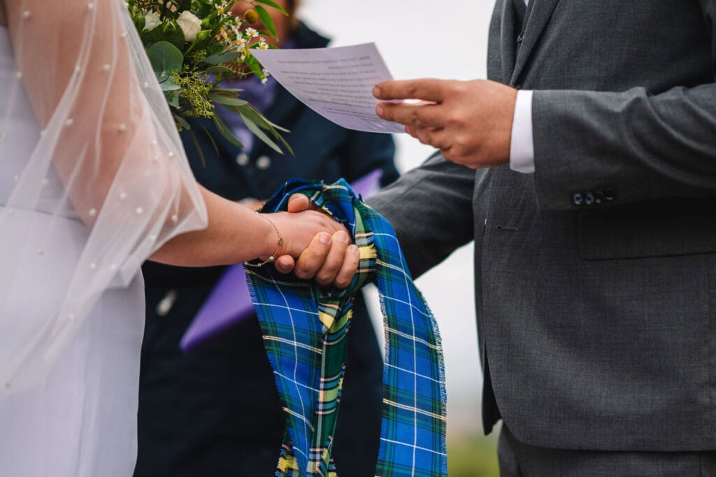 Kelsey and Mark Elopement at St. Anthony's Chapel Ruins in Edinburgh