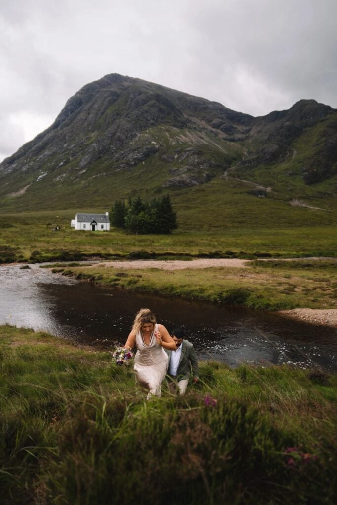 Beth and Jason's Glencoe Elopement Glencoe Wee White Cottage