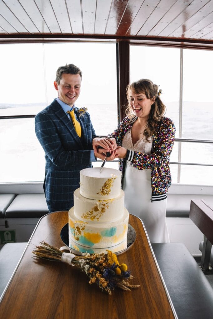 Ali and Barry Wedding at Inchcolm Island