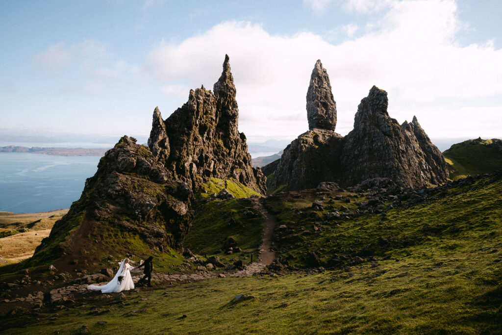 Old Man of Storr Skylar and Gage isle of skye
