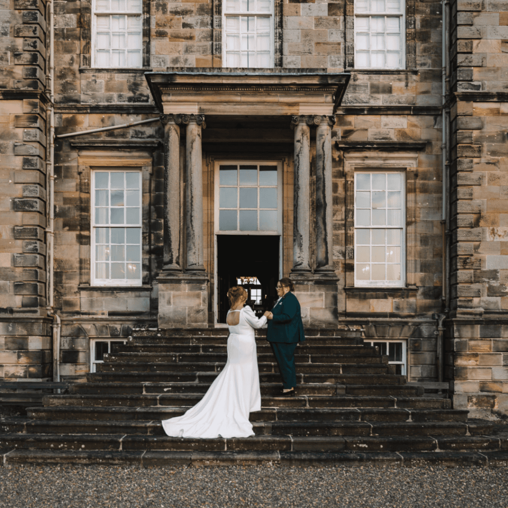 Grace and Lucy at Hopetoun House love