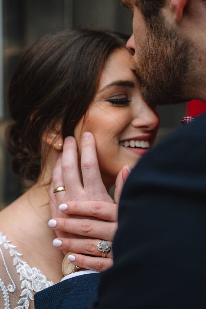 Elena and Zach - ring Edinburgh Elopement