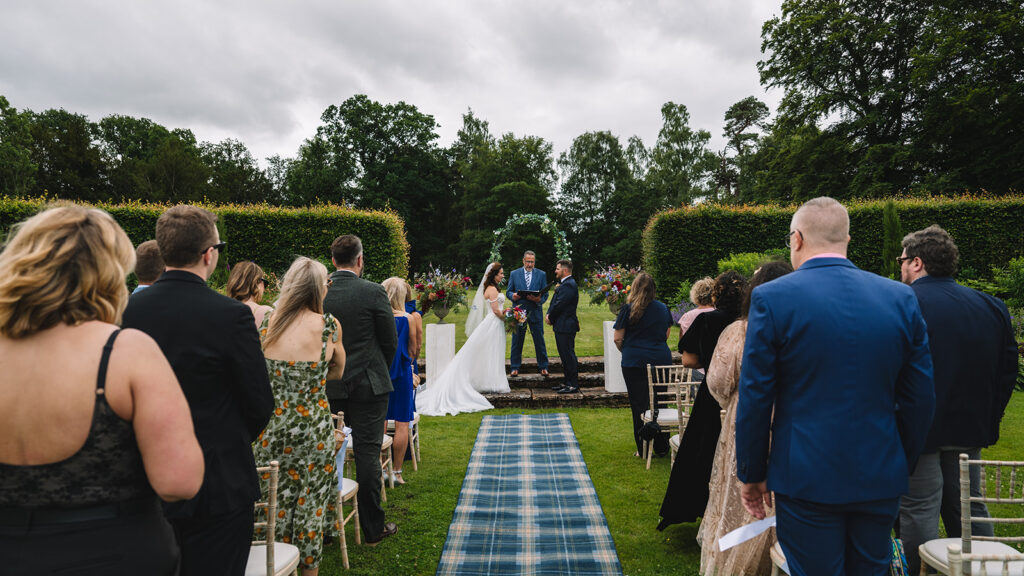 Lauren and Ryan at Schloss Roxburghe wedding