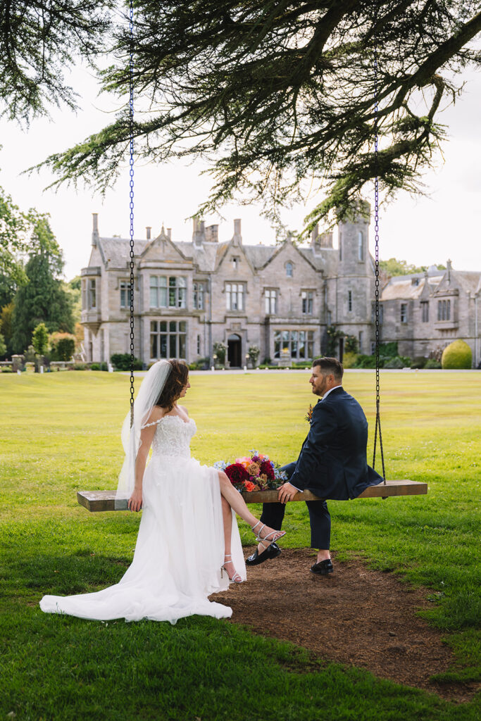 Lauren and Ryan at Schloss Roxburghe wedding