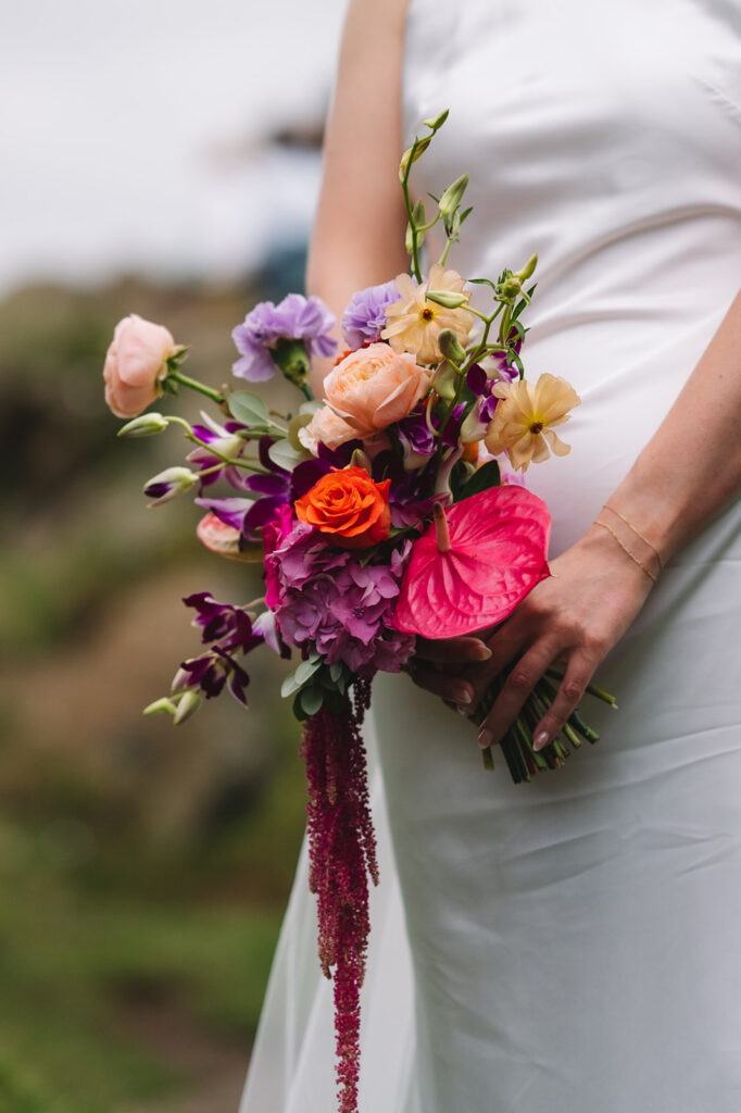 Dom and Will Edinburgh Elopement flowers