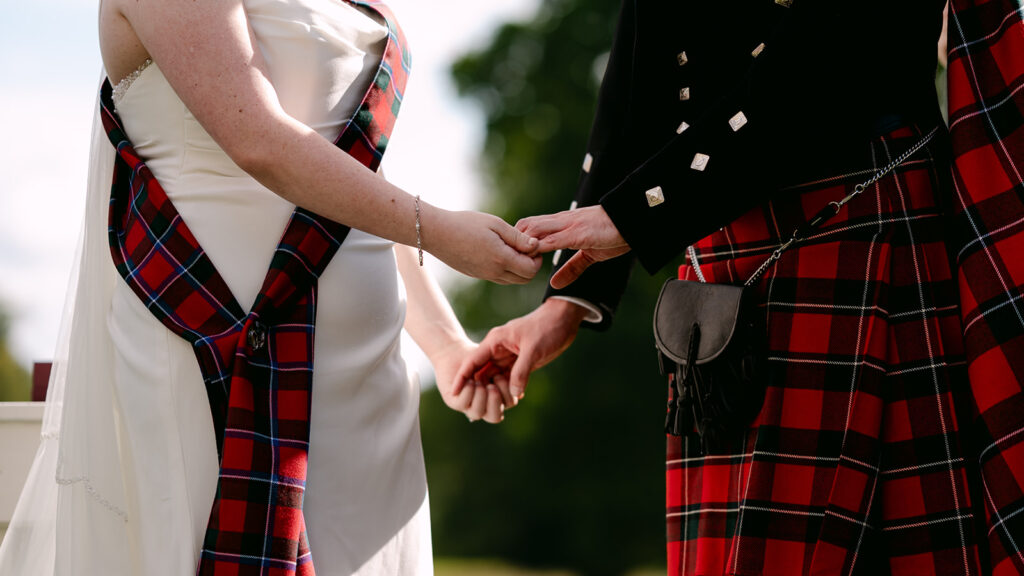 Kate and Nathan Duns Castle Wedding