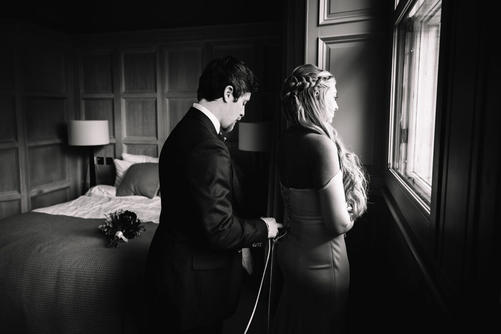 bride getting ready