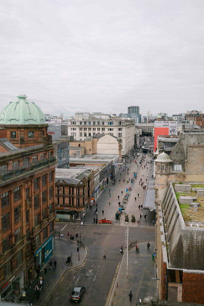 rooftop view of Glasgow scotland