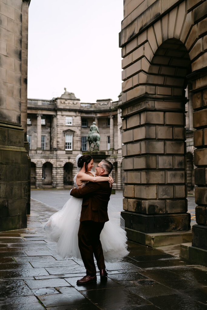 Natalie and Jerry edinburgh elopement