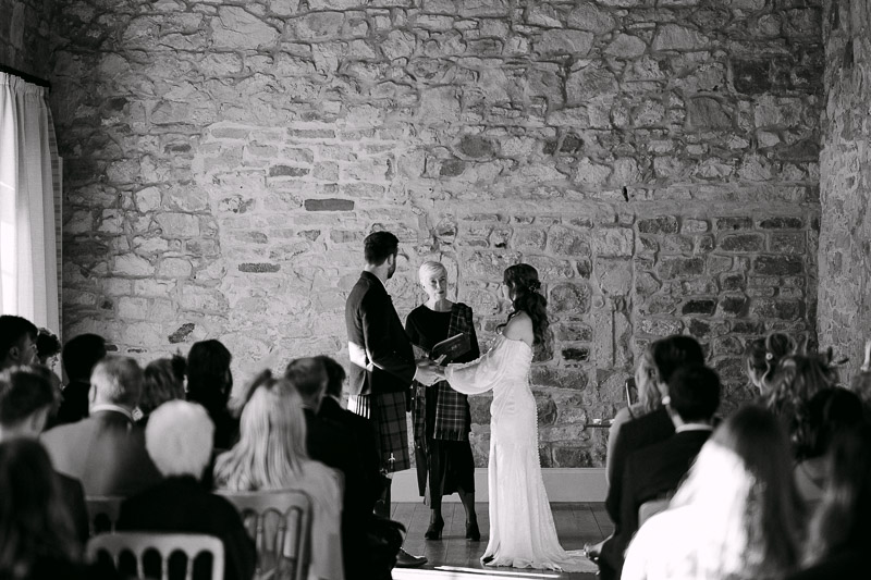 couple getting married at kirknewton house
