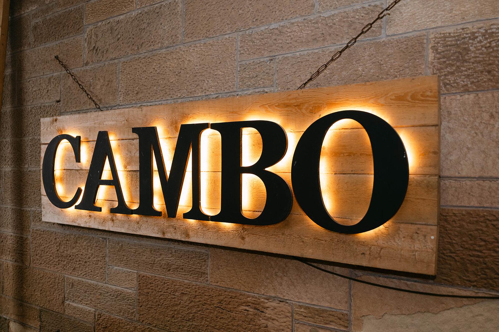 cambo estate wedding venue sign